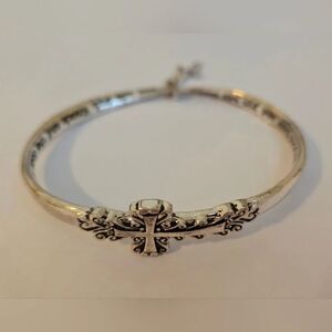MOBIUS ASK SEEK KNOCK BANGLE BRACELET SILVER-PLATED, Gift Boxed #7